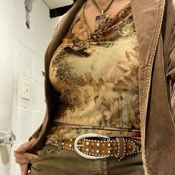 Brown Toned Multi patterned Top - Picture 1 of 3